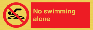 No swimming alone
